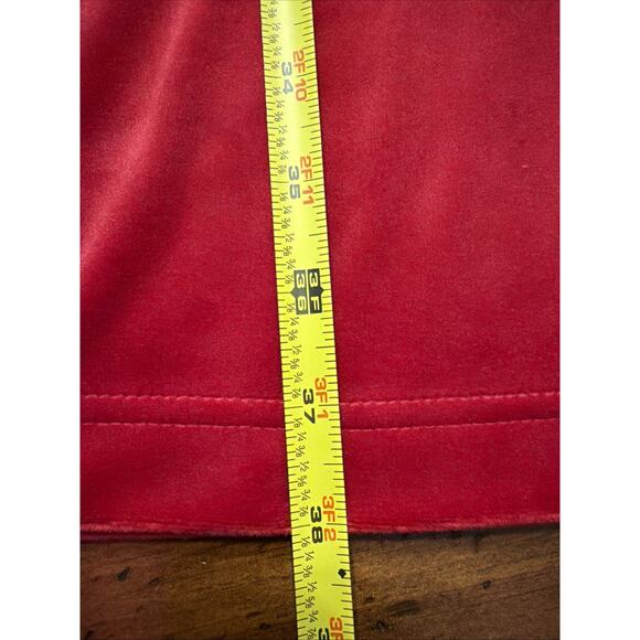 NWT Juicy Couture Red Velour Track Pants Medium Rhinestone Juicy Logo - Picture 9 of 10